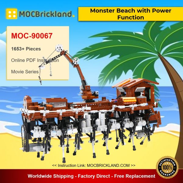 Monster Beach with Power Function MOC-90067 Movie With 1653 Pieces