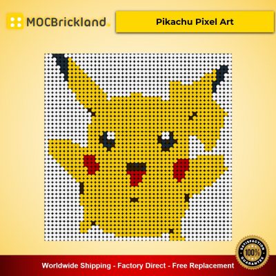 Pikachu Pixel Art MOC-90078 Movie With 2304 Pieces