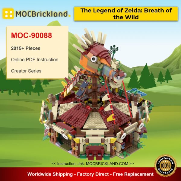 The Legend of Zelda: Breath of the Wild MOC-90088 Creator With 2015 Pieces