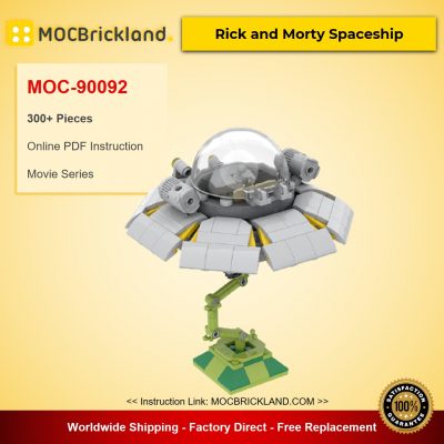 Rick and Morty Spaceship MOC-90092 Movie With 300 Pieces