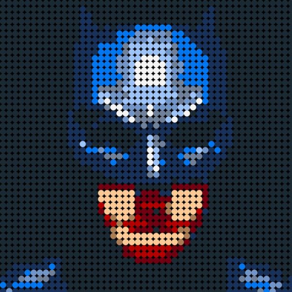 Reunion Batman-Pixel art Movie MOC-90099 WITH 2304 PIECES