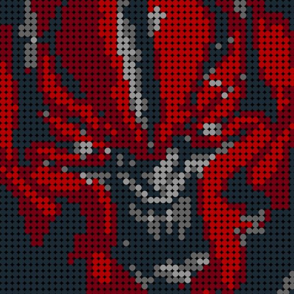 Red Spider-Pixel art Movie MOC-90100 WITH 2304 PIECES