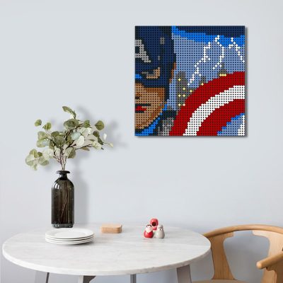 Captain America Pixel Art Movie MOC-90106 WITH 2304 PIECES