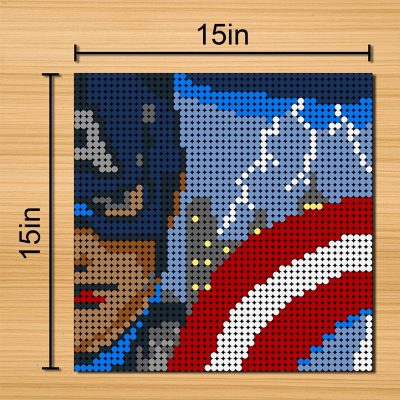 Captain America Pixel Art Movie MOC-90106 WITH 2304 PIECES