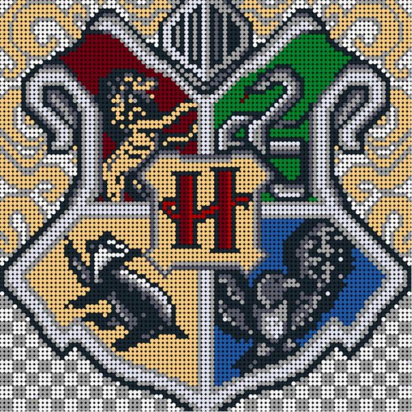 Harry Potter Crest-Pixel art Movie MOC-90107 WITH 9216 PIECES