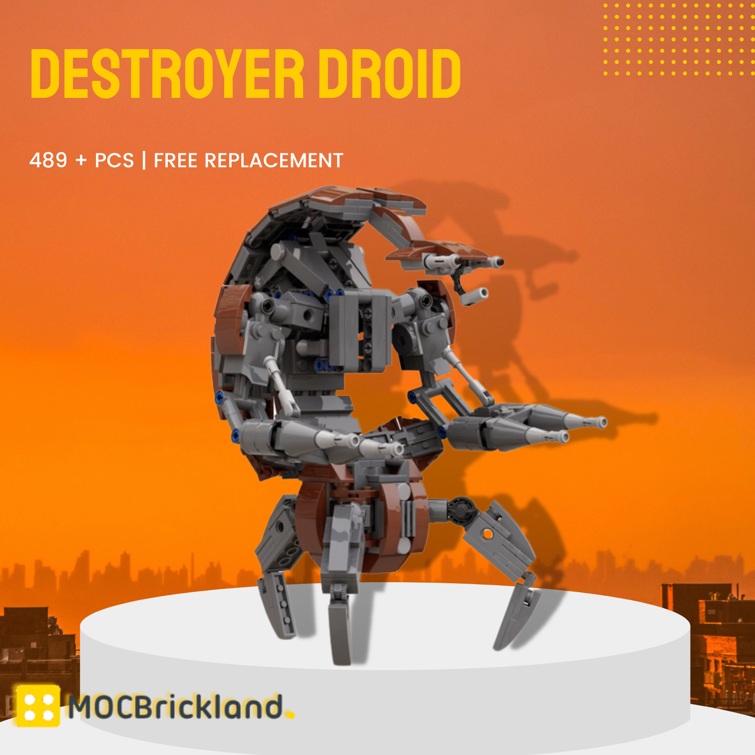 Destroyer Droid MOC-89548 Star Wars With 489 Pieces