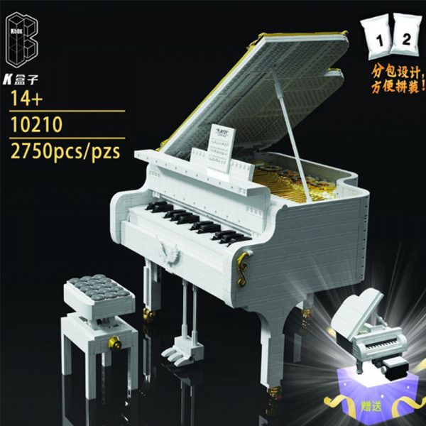 White Piano MOCBRICKLAND 10210 Creator With 2750 Pieces