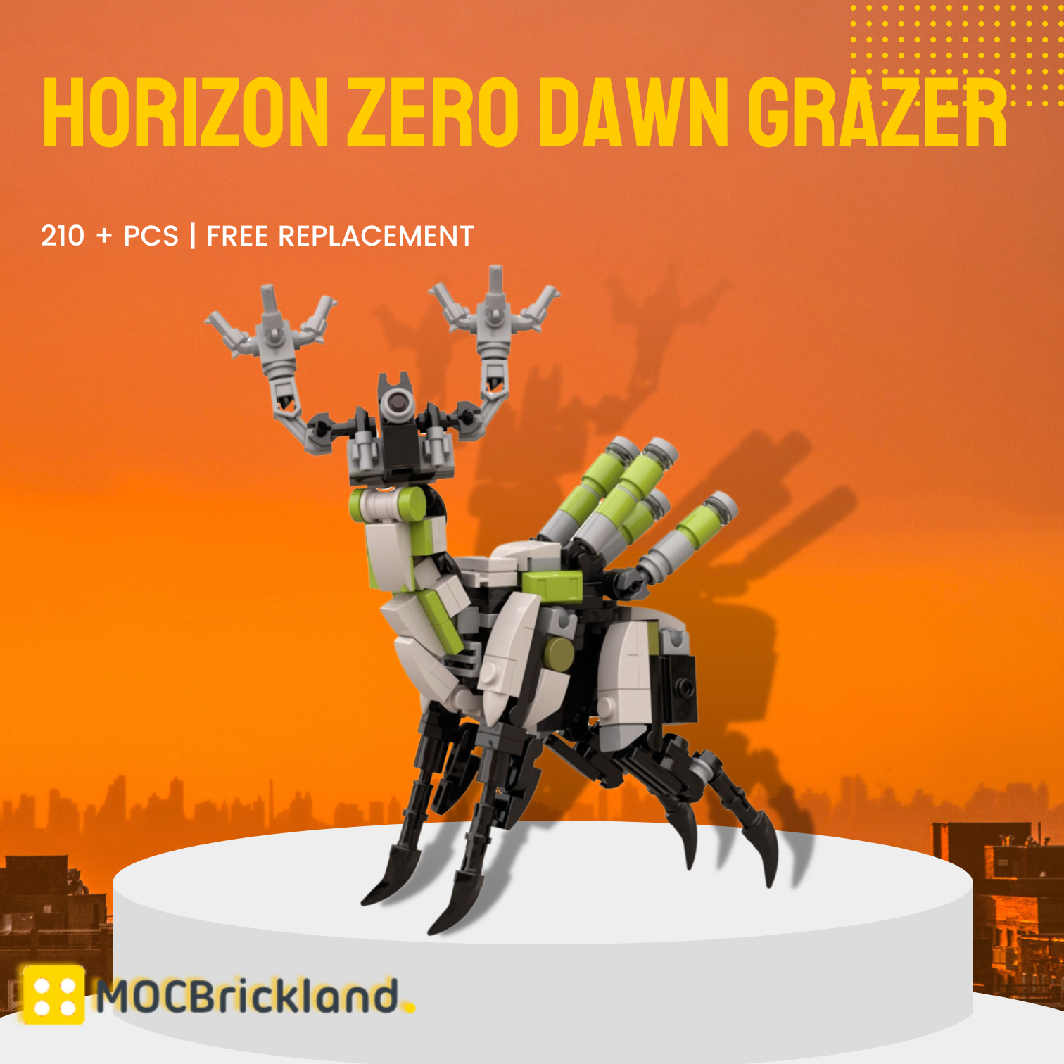 Horizon Zero Dawn Grazer MOC-89531 Creator With 210 Pieces