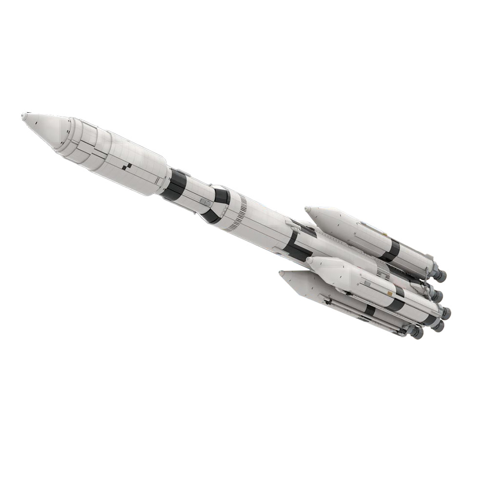 Saturn V MLV-25L MOC-89546 Space With 5389 Pieces