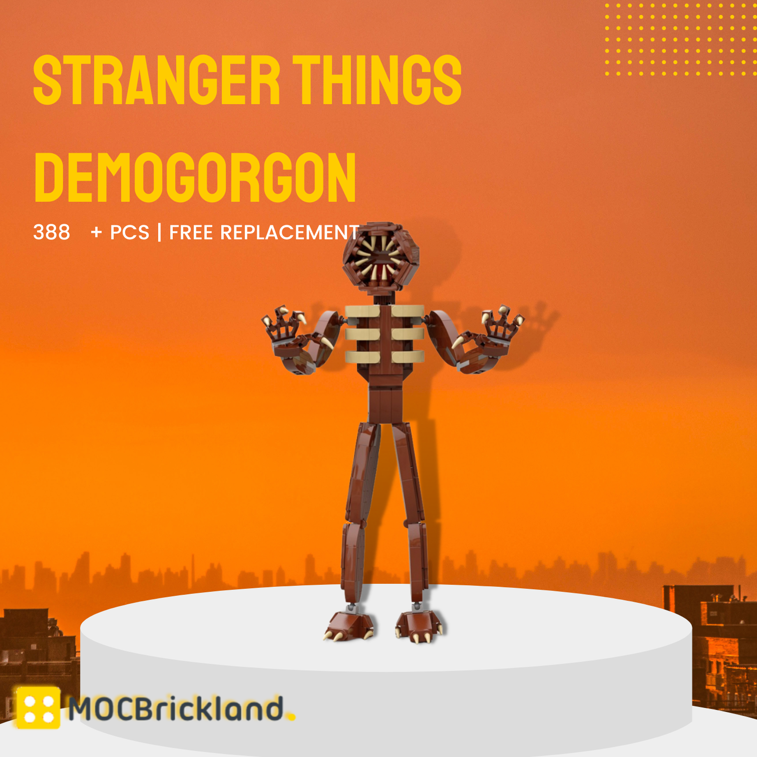 Stranger Things Demogorgon MOC-89552 Creator With 388 Pieces 