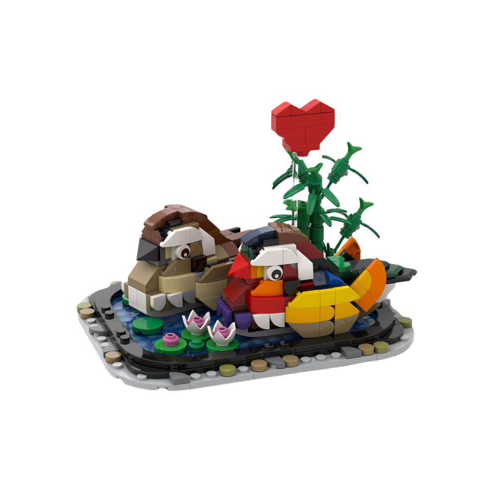 Yuanyang for Valentine‘s Day MOC-100857 Creator with 532 Pieces