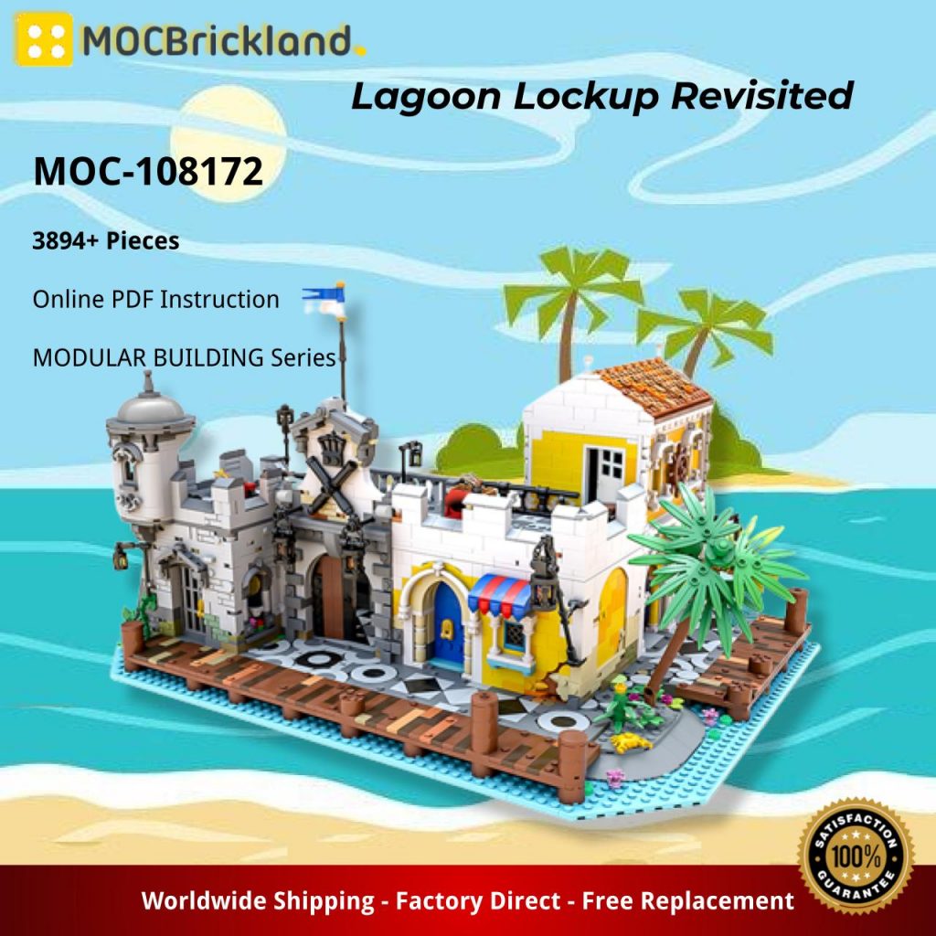 Lagoon Lockup Revisited MOC-108172 Modular Building with 3894 Pieces
