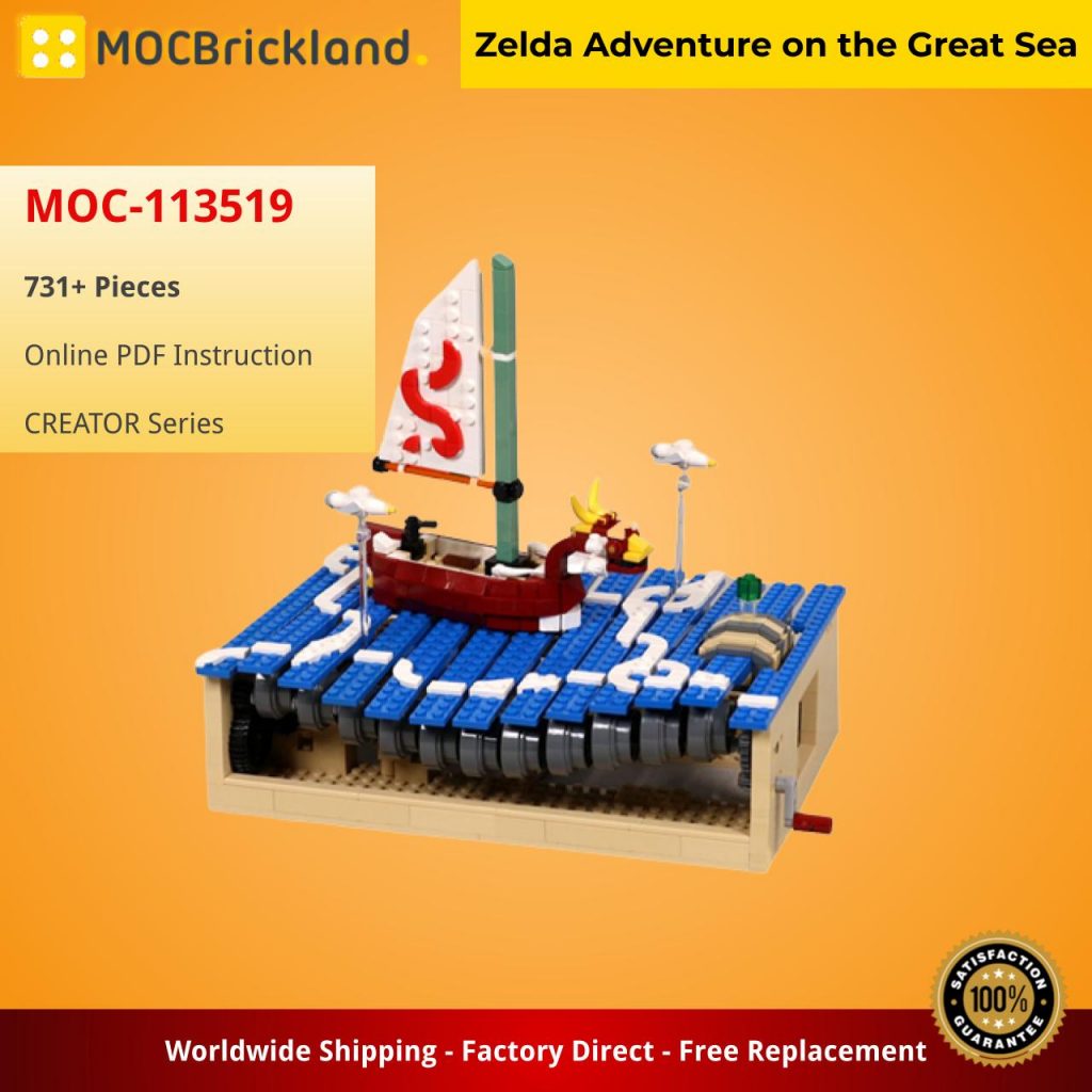Zelda Adventure on the Great Sea MOC-113519 Creator with 731 Pieces
