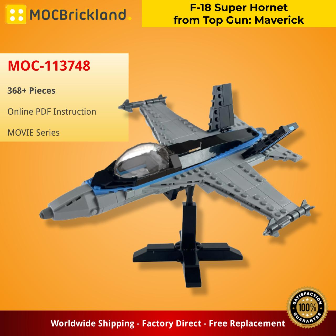 F-18 Super Hornet from Top Gun: Maverick MOC-113748 Movie with 327
