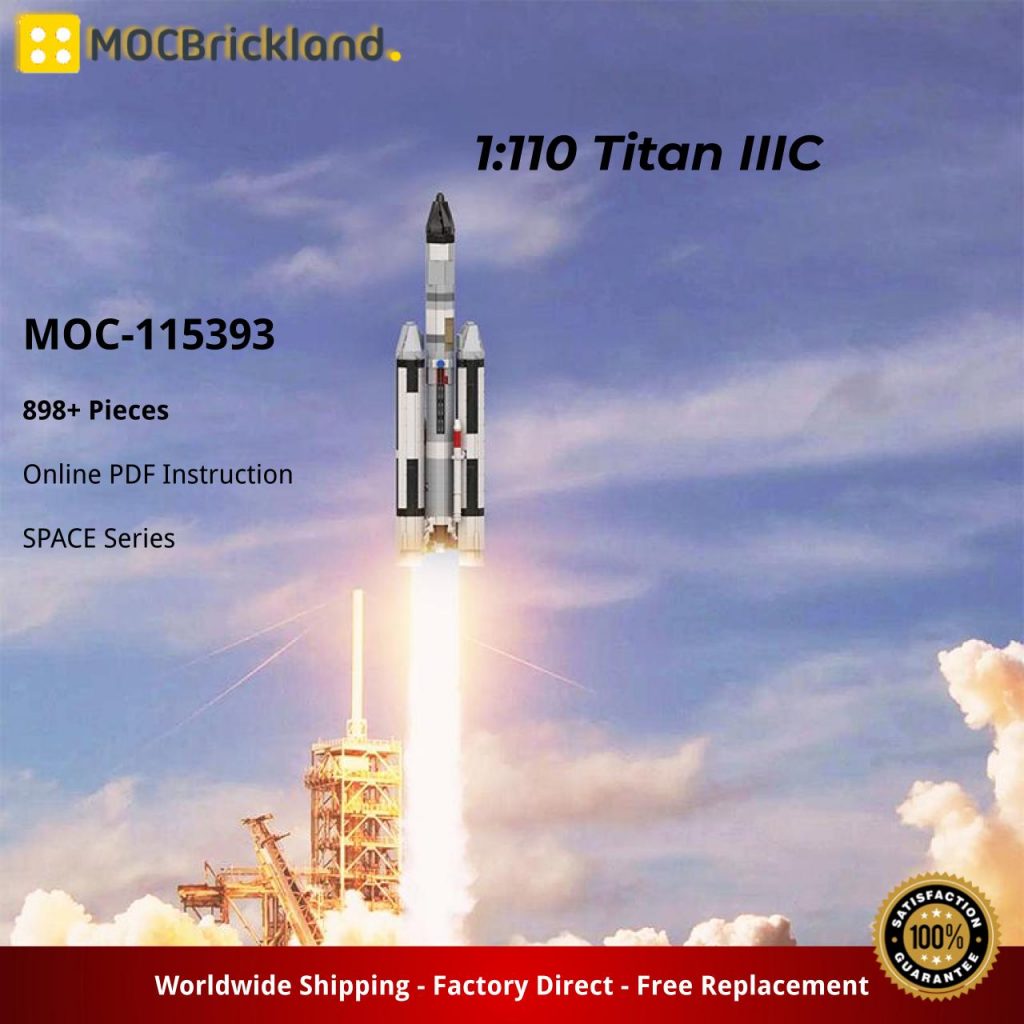 1:110 Titan IIIC MOC-115393 Space with 898 Pieces