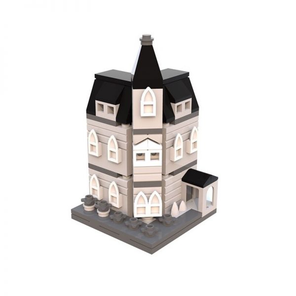 Addams Family Mansion Mini Modular Modular Building MOC-12846 with 166 pieces
