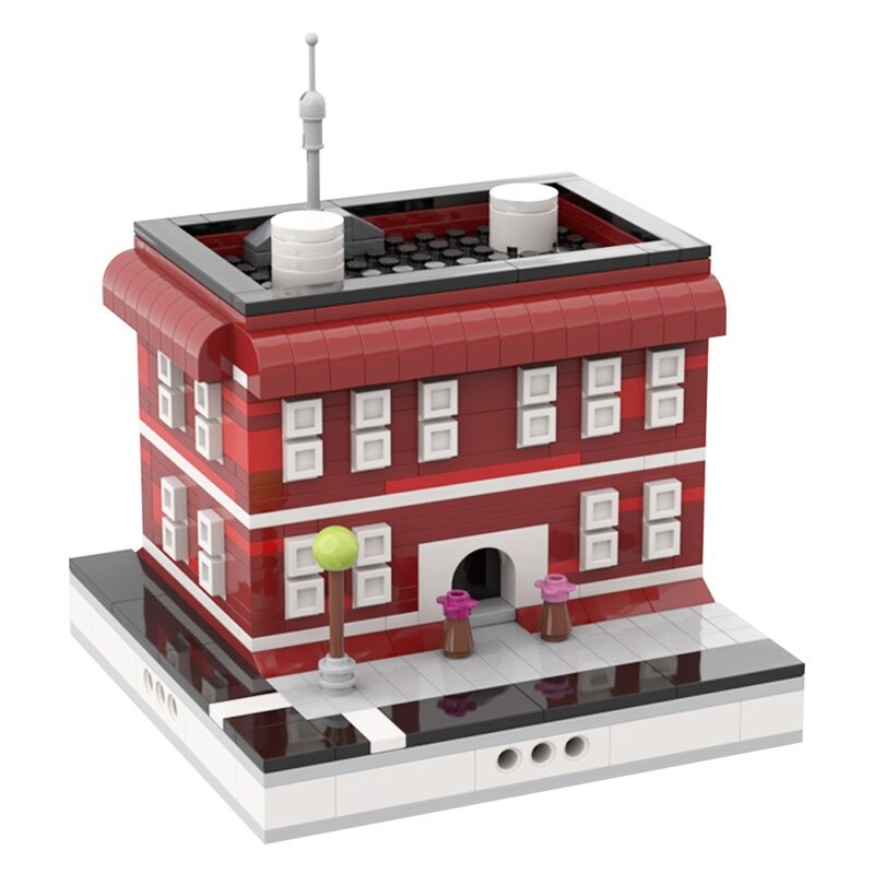 Red House for Modular City Modular Building MOC-31589 with 454 pieces Red House for Modular City Modular Building MOC-31589 with 454 pieces