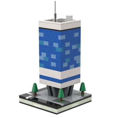 Office Building for Modular City Modular Building MOC-31630 with 558 pieces