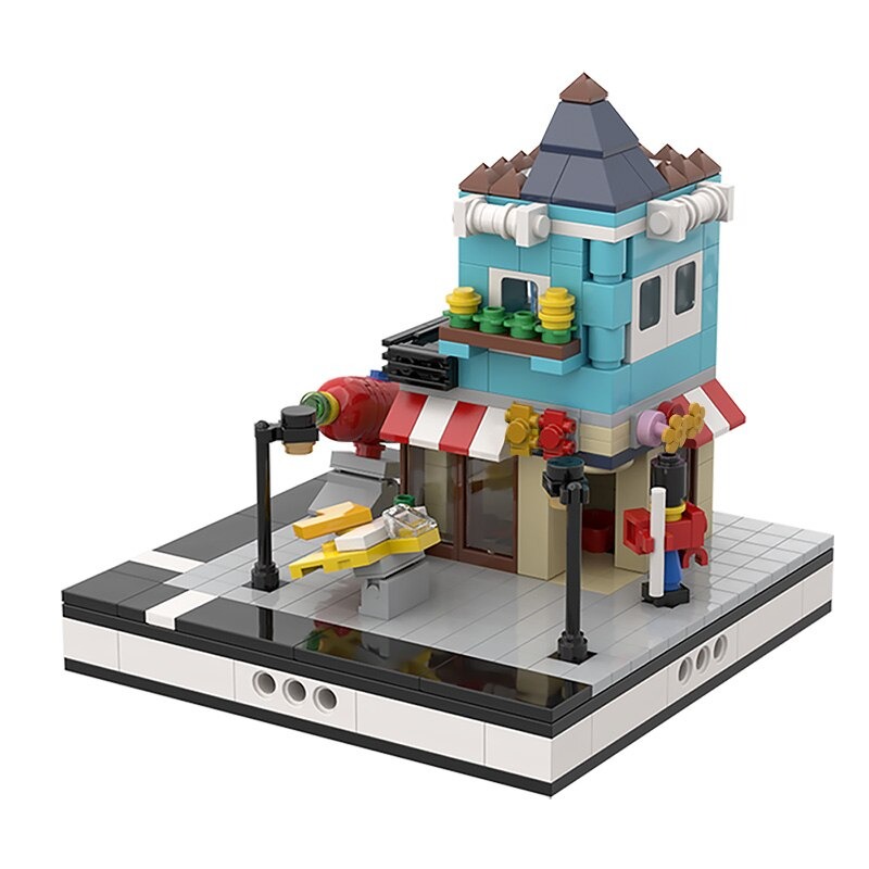 Toy Shop for a Modular City Modular MOC-31924 with 398 - MOC Brick