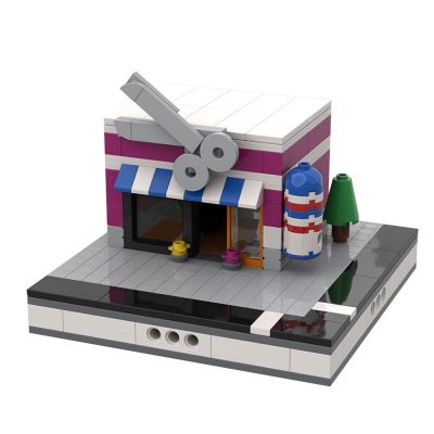 Barbershop for a Modular City Modular Building MOC-32089 with 289 pieces