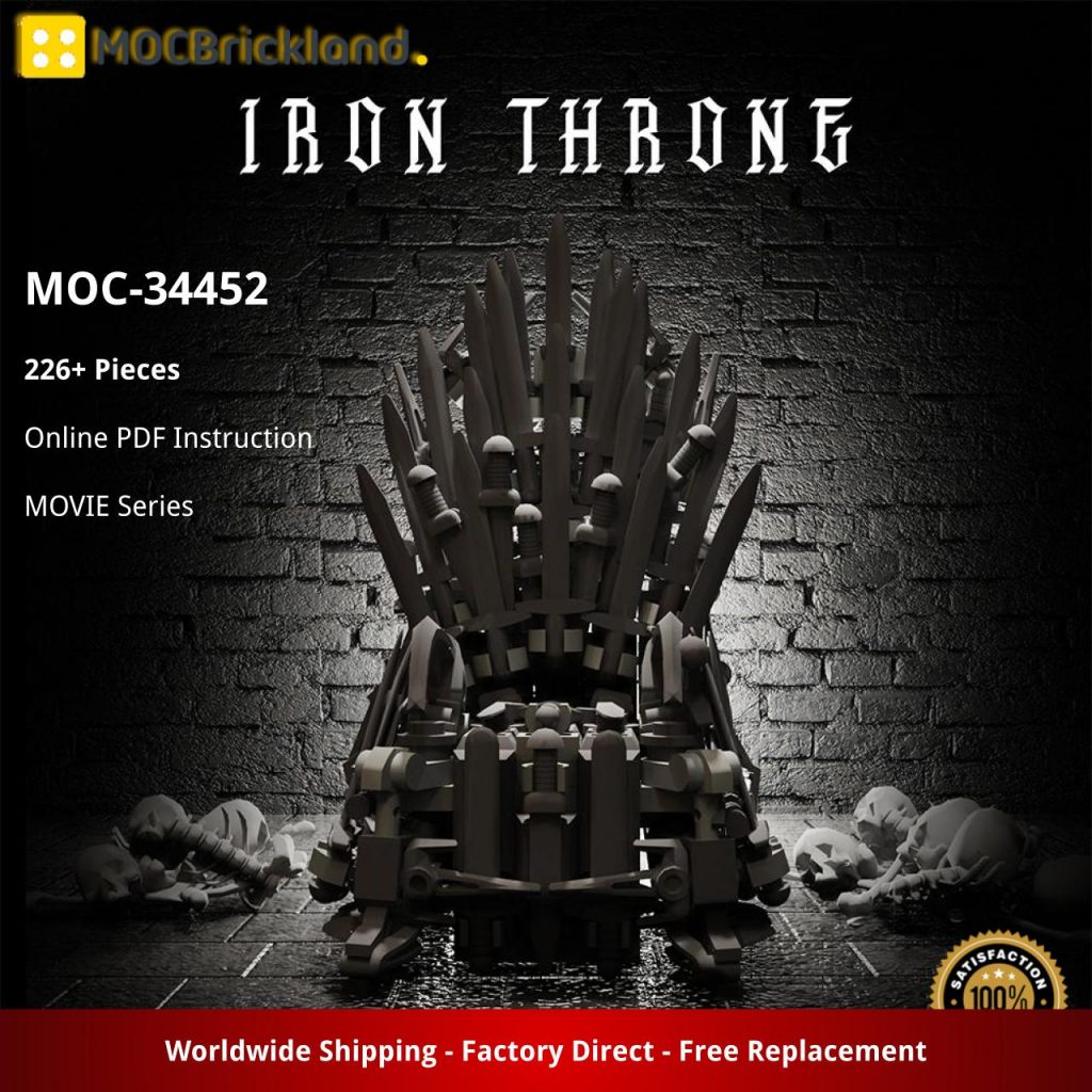 Iron Throne – Game of Thrones MOC-34452 Movie with 226 Pieces