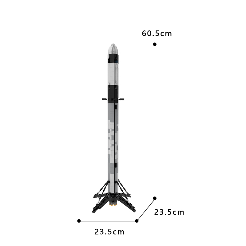 Ultimate Space X Falcon 9 [1:110 scale] MOC-41953 Space with 868 Pieces