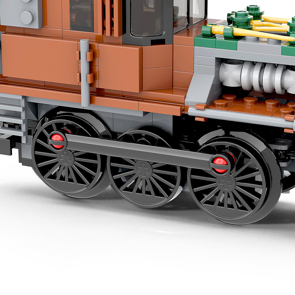 Steampunk Crocodile Locomotive MOC-51372 Technic with 414 pieces