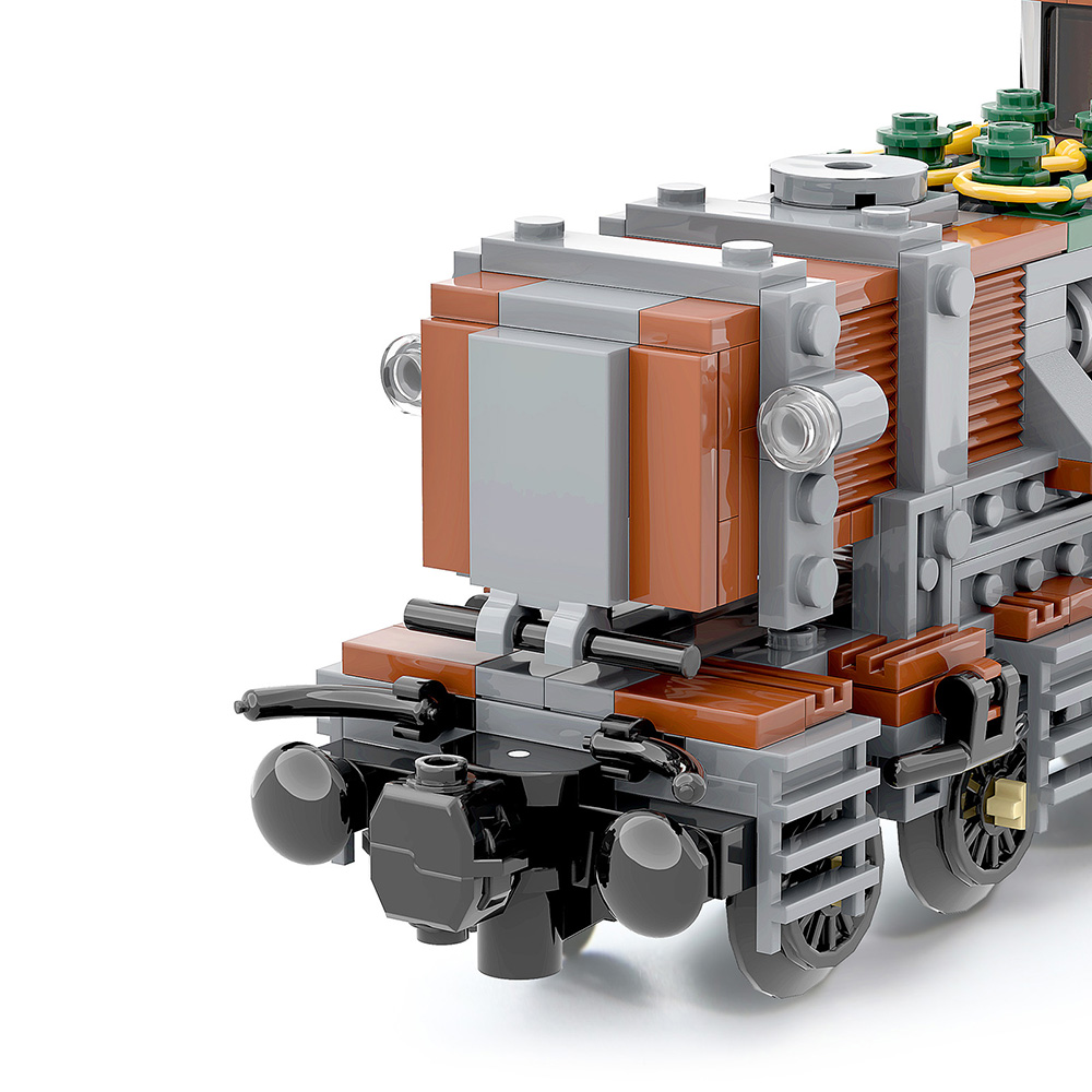 Steampunk Crocodile Locomotive MOC-51372 Technic with 414 pieces