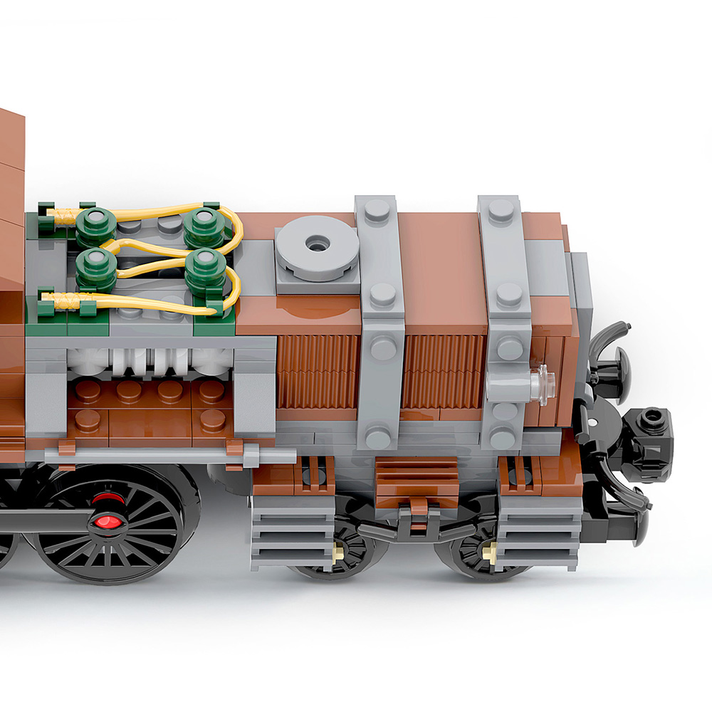 Steampunk Crocodile Locomotive MOC-51372 Technic with 414 pieces