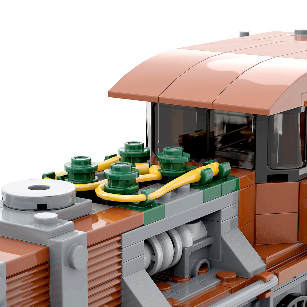Steampunk Crocodile Locomotive MOC-51372 Technic with 414 pieces