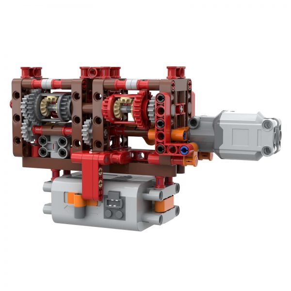 8 Speed Geabox Using Just 2 Levers Technician MOC-51409 with 268 pieces