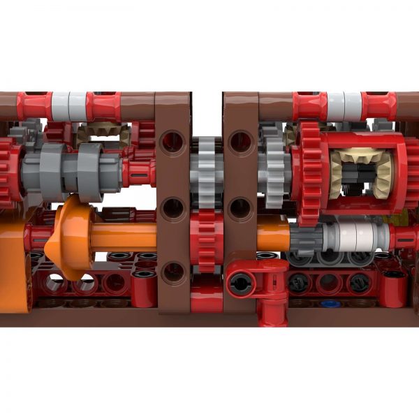8 Speed Geabox Using Just 2 Levers Technician MOC-51409 with 268 pieces