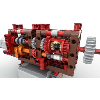 8 Speed Geabox Using Just 2 Levers Technician MOC-51409 with 268 pieces