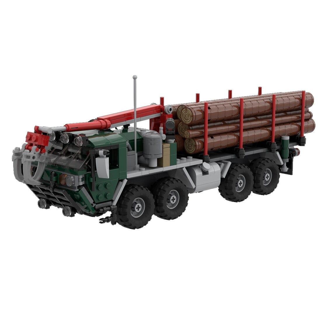 M985 HEMTT Log Truck Technician MOC-51776 with 737 pieces M985 HEMTT Log Truck Technician MOC-51776 with 737 pieces