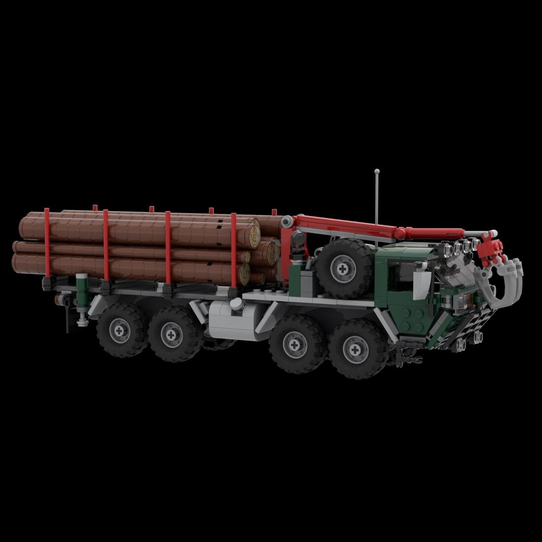 M985 HEMTT Log Truck Technician MOC-51776 with 737 pieces M985 HEMTT Log Truck Technician MOC-51776 with 737 pieces