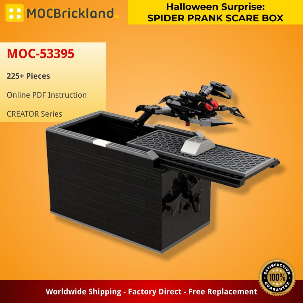 Halloween Surprise: SPIDER PRANK SCARE BOX MOC-53395 Creator with 225 Pieces