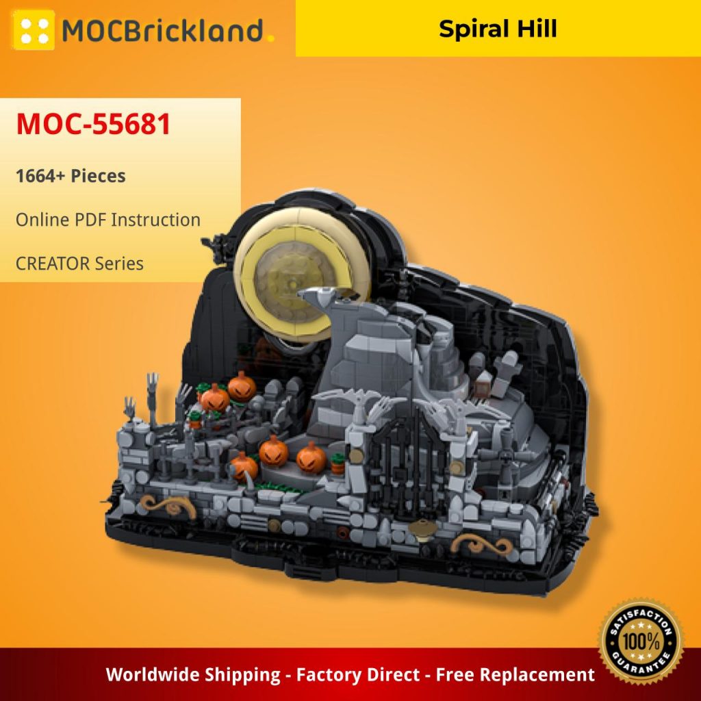 Spiral Hill MOC-55681 Creator with 1664 Pieces