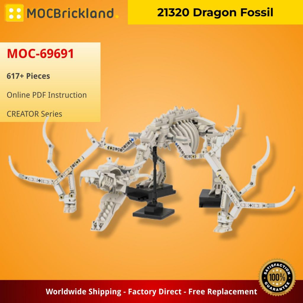 21320 Dragon Fossil MOC-69691 Creator with 617 pieces