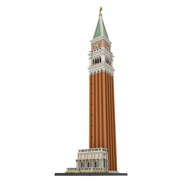 Saint Mark’s Campanile Venice Modular Building MOC-73454 with 3813 pieces
