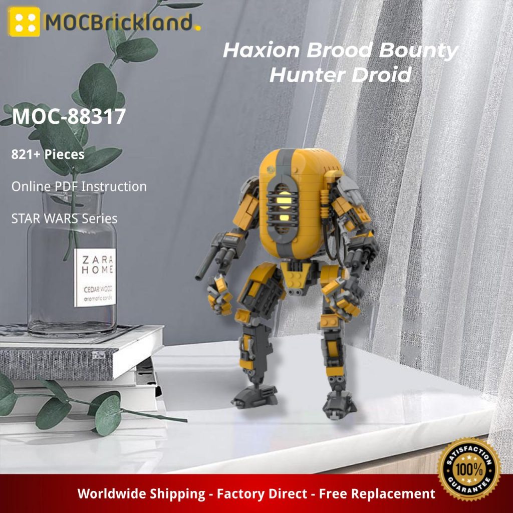 Haxion Brood Bounty Hunter Droid MOC-88317 Star Wars with 821 Pieces