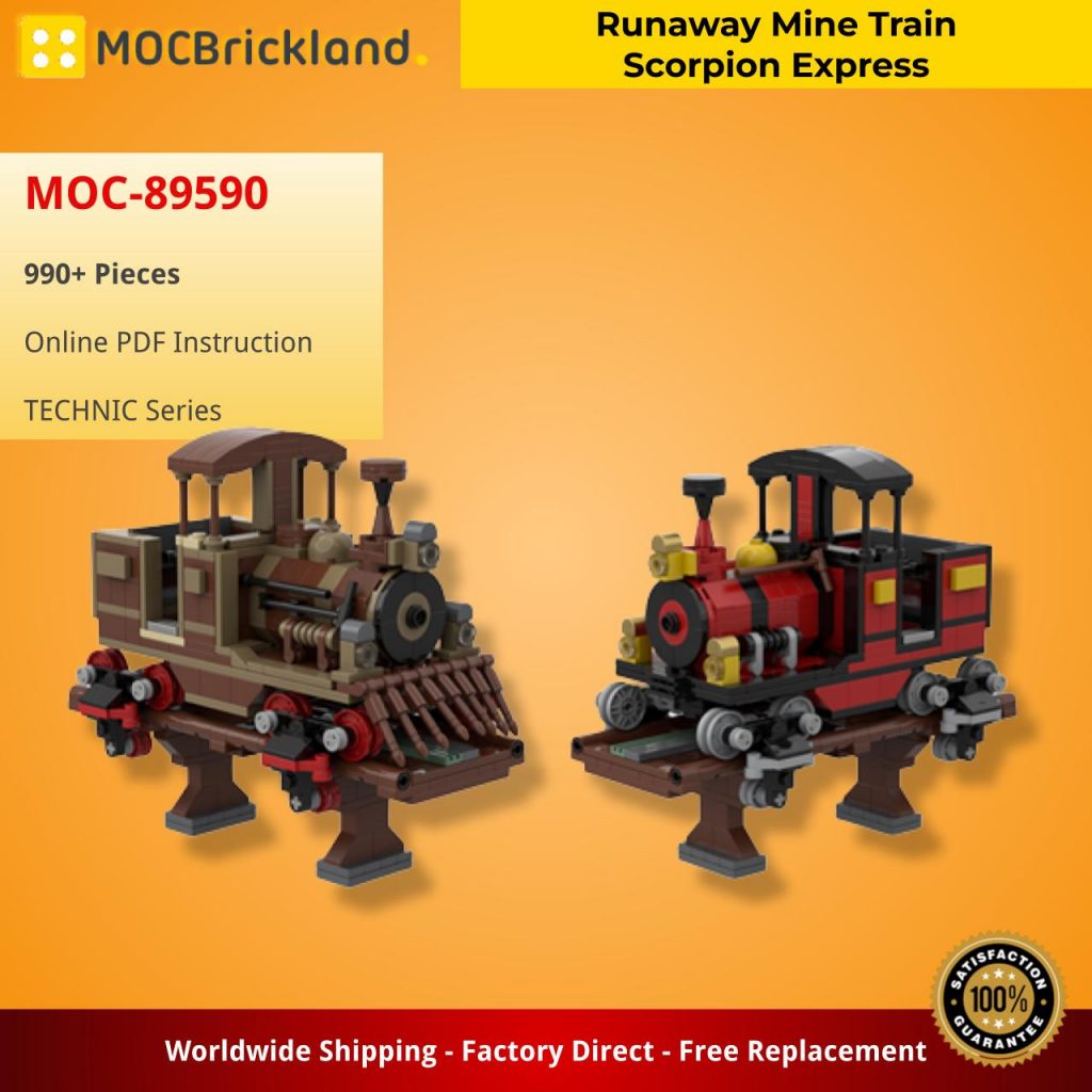Runaway Mine Train Scorpion Express MOC-89590 Technic with 990 Pieces