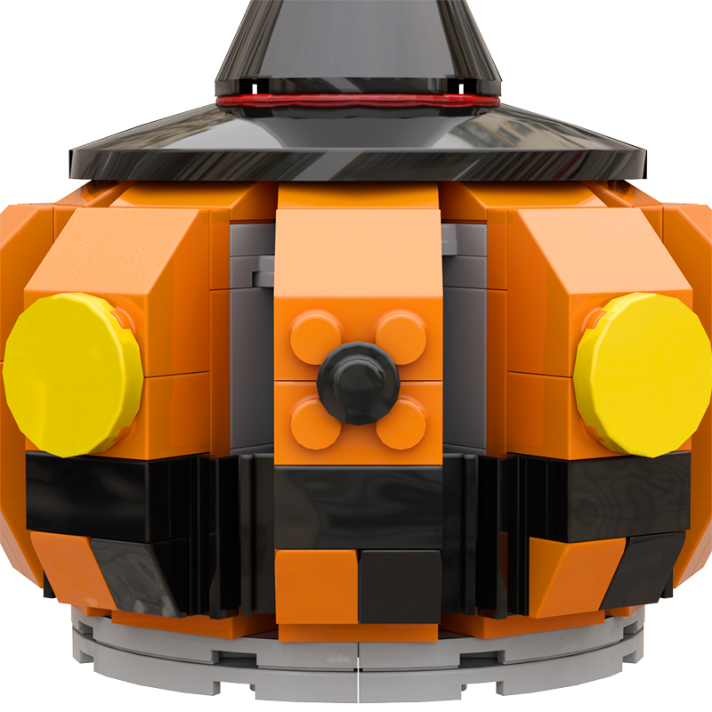 Halloween Pumpkin Head MOC-89592 Creator with 153 Pieces