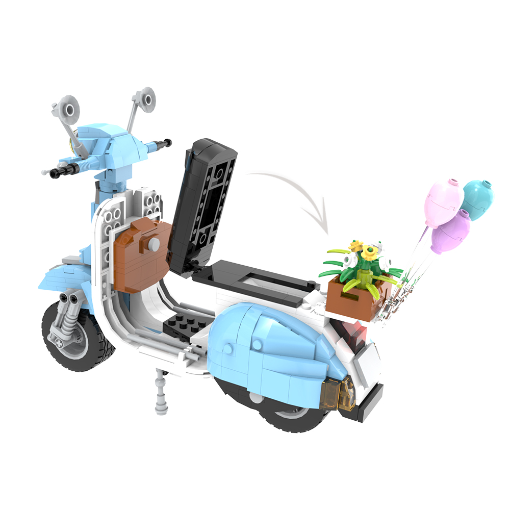 Scooter MOC-89598 Creator with 569 Pieces