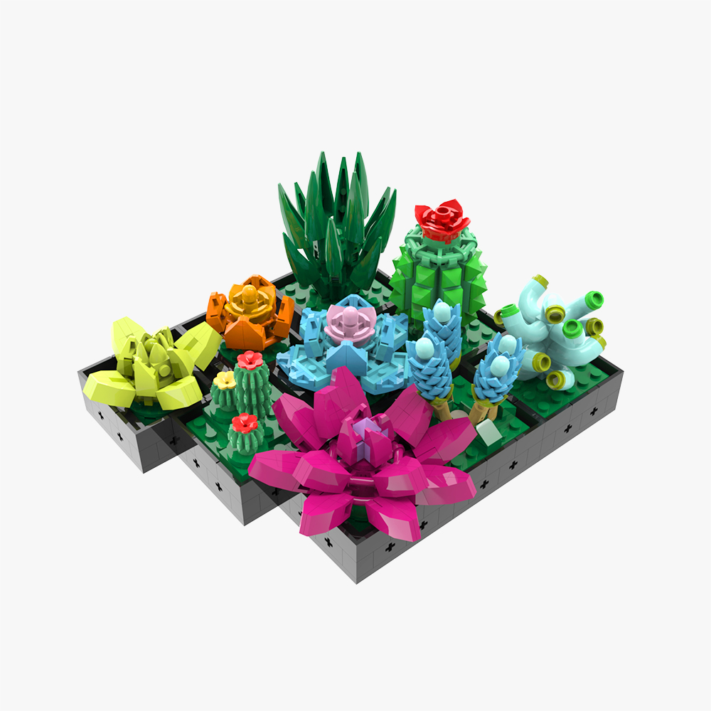 LEGO MOC Potted Cactus Moneybox by Famulimus