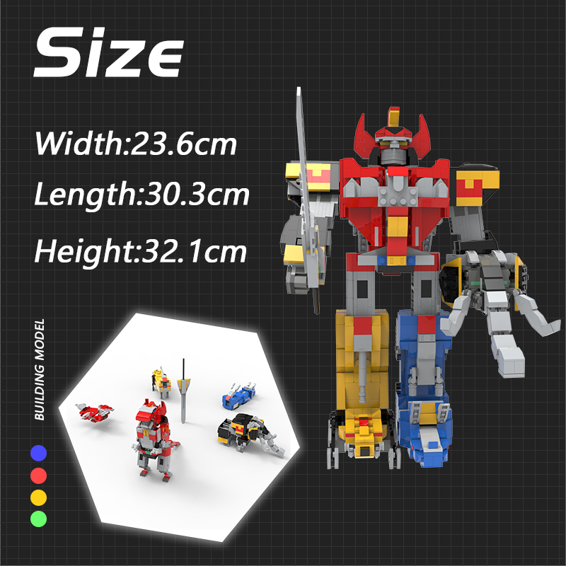 Mighty Morphin Power Rangers MOC-89605 Creator with 1500 Pieces