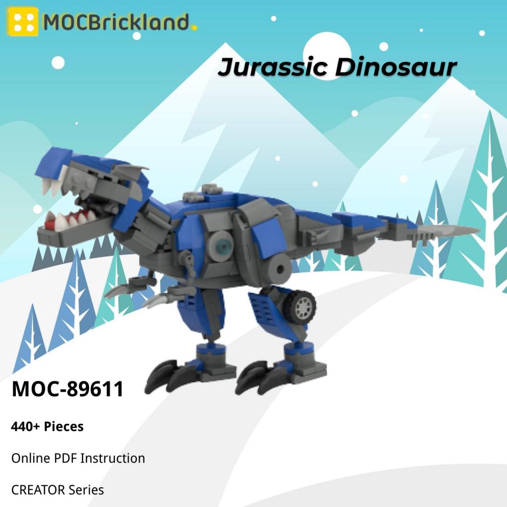 Jurassic Dinosaur MOC-89611 Creator with 440 Pieces