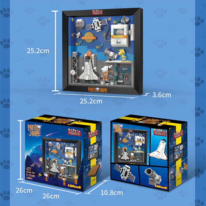 Snoopy Space Adventure MOC-89614 Creator with 427 pieces