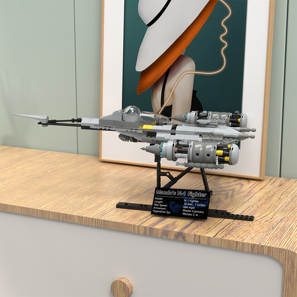 N-1 Starfighter Stand (#75325) MOC-89637 Creator with 121 Pieces