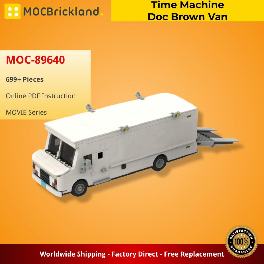 Time Machine Doc Brown Van MOC-89640 Movie with 699 Pieces