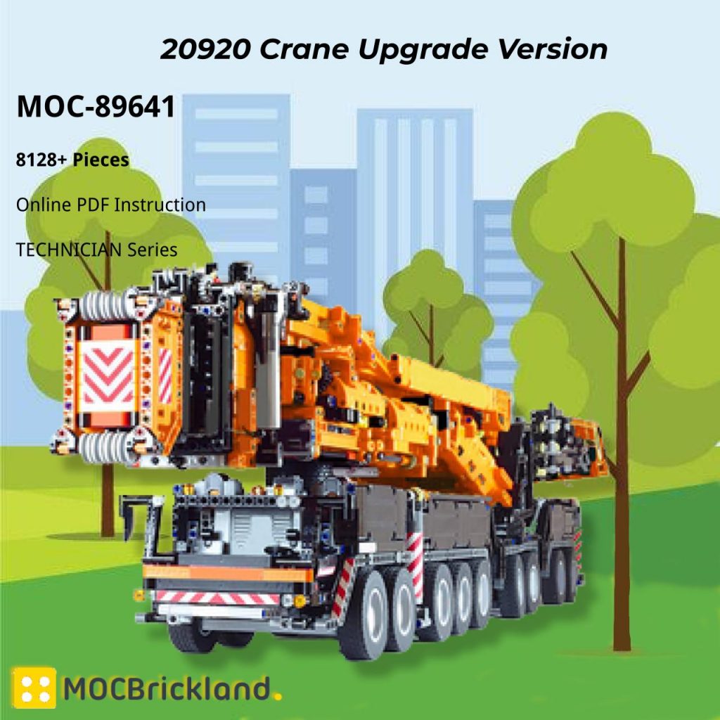 20920 Crane Upgrade Version MOC-89641 Technic with 8128 Pieces